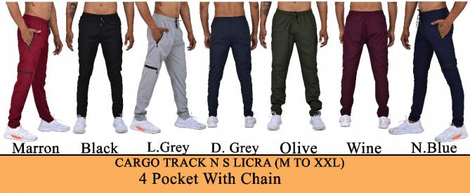 Swara Men Track 4 Pocket Fancy Wholesale Track Pants Collection
